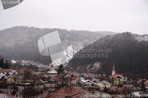Image of Winter View of a town