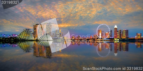 Image of Singapore Skyline Panorama