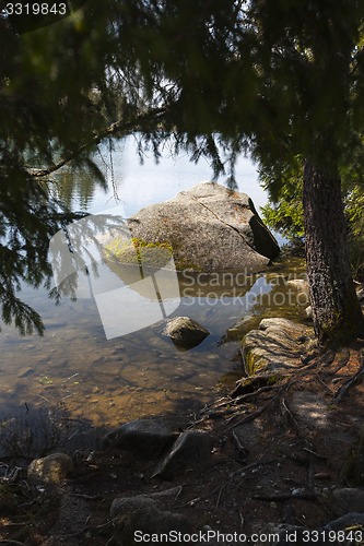 Image of Mountain Lake in Slovakia Tatra 