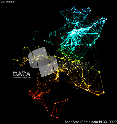 Image of Abstract network connection background