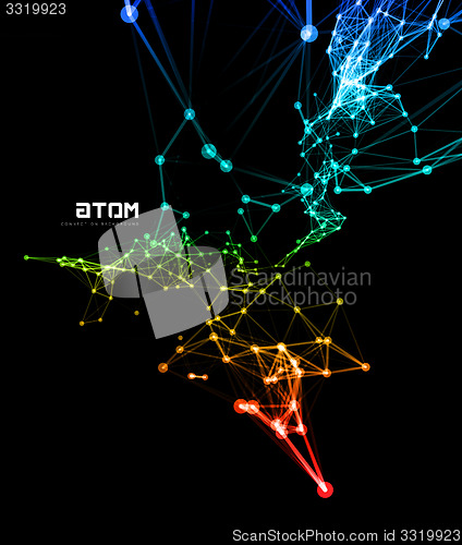 Image of Abstract network connection background