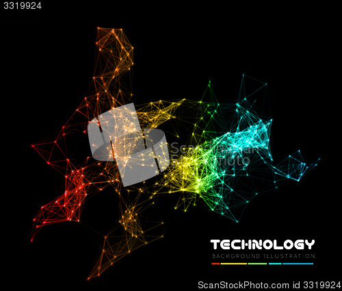 Image of Abstract network connection background