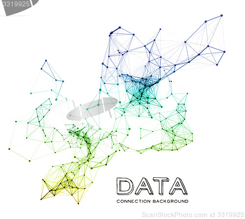 Image of Abstract network connection background