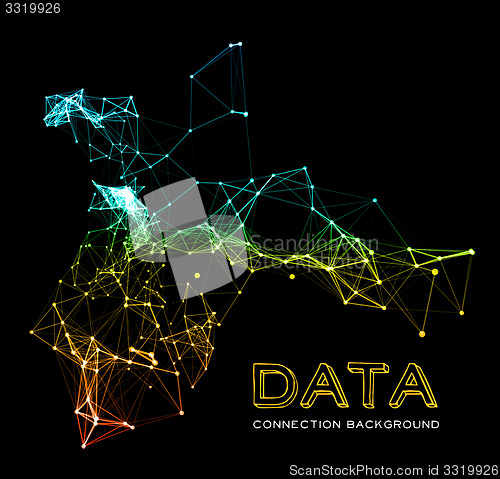 Image of Abstract network connection background