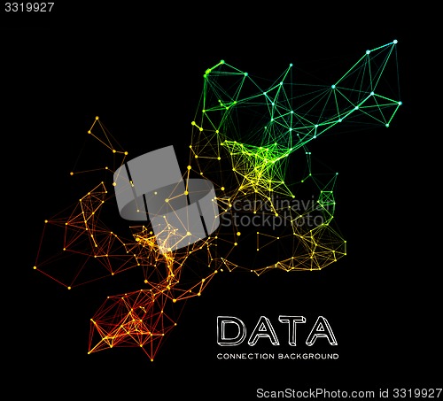 Image of Abstract network connection background