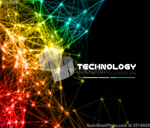 Image of Abstract network connection background