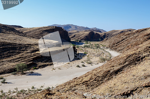 Image of fantrastic Namibia moonscape landscape