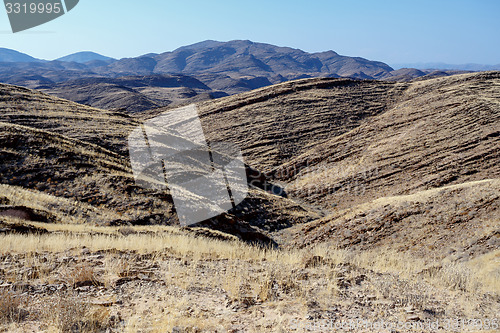 Image of fantrastic Namibia moonscape landscape