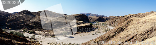 Image of fantrastic Namibia moonscape landscape