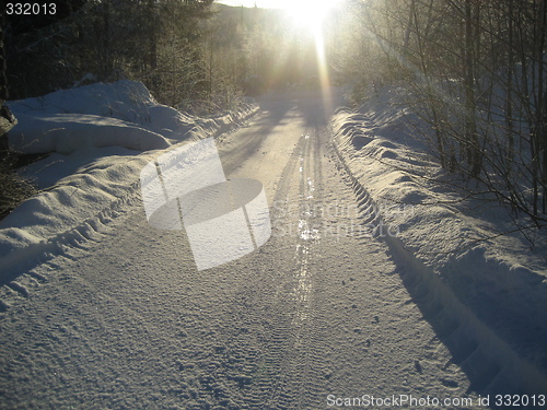 Image of Norwegian winter road