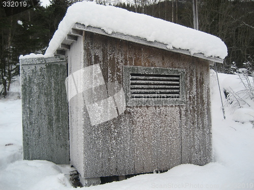Image of Frozen building, Norway