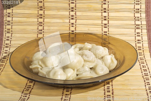 Image of Plate with dumplings   