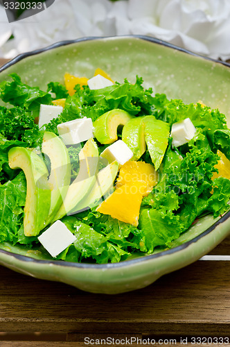 Image of fresh avocado salad 