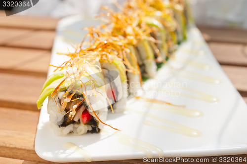 Image of Japanese sushi rolls Maki Sushi 