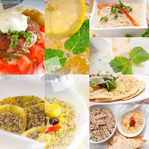 Image of middle east food collage 