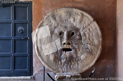 Image of Bocca della Verita, The Mouth of Truth in Rome, Italy