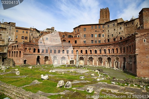 Image of Trajan\'s Market (Mercati Traianei) in Rome, Italy