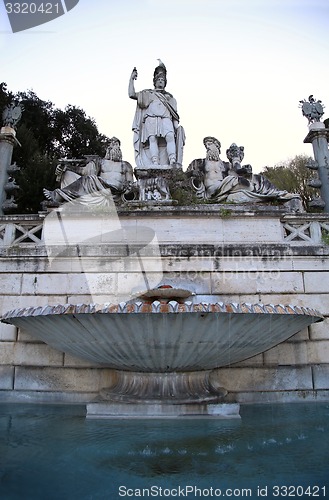 Image of Fountain of  Dea di Roma in Roma, Italy