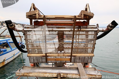 Image of  Local fishing boat, a catch of shellfish, especially oysters an