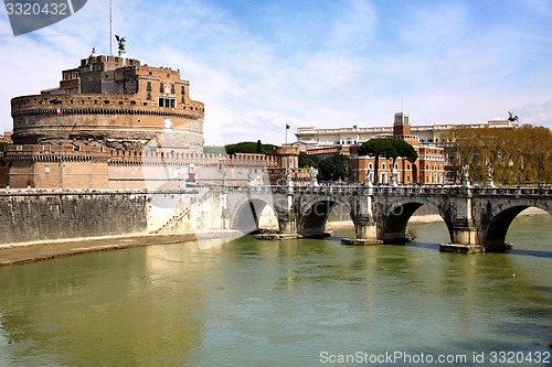 Image of Castel Sant\' Angelo in Rome, Italy 
