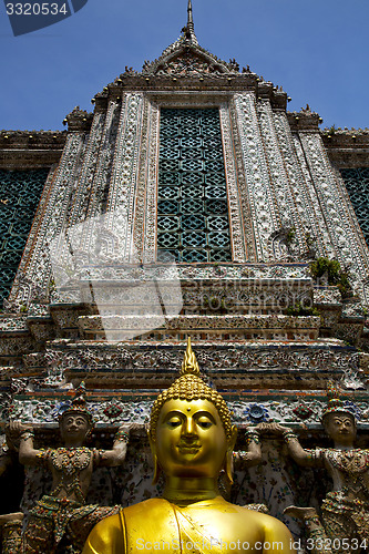 Image of asia  thailand     bangkok sunny  buddha