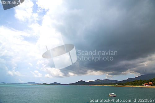 Image of yacht  in thailand kho tao bay abstract of a  water   south chin