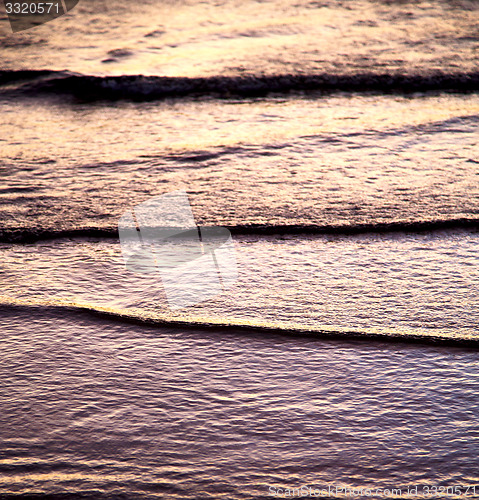 Image of in thailand water south   tao bay abstract of a    nge line