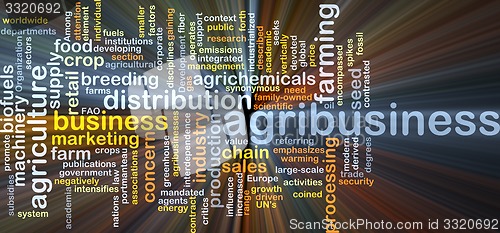 Image of Agribusiness background concept glowing