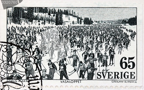 Image of Ski Race Stamp