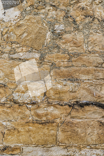 Image of rustic shell rock Stone wall texture or background