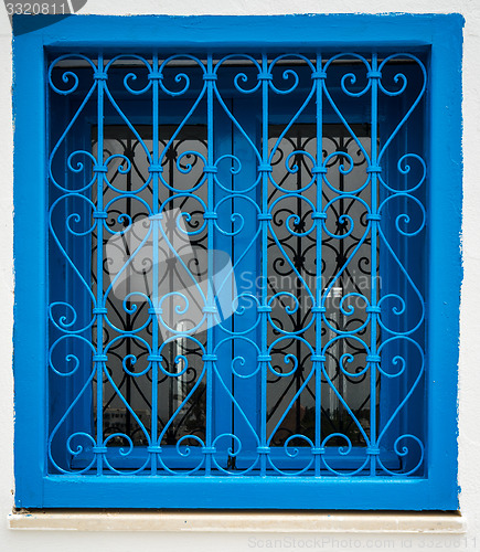 Image of Traditional blue window from Sidi Bou Said