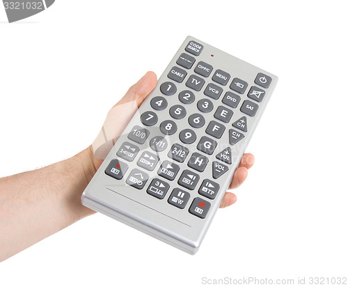 Image of Media conceptual image - Unusual large remote control