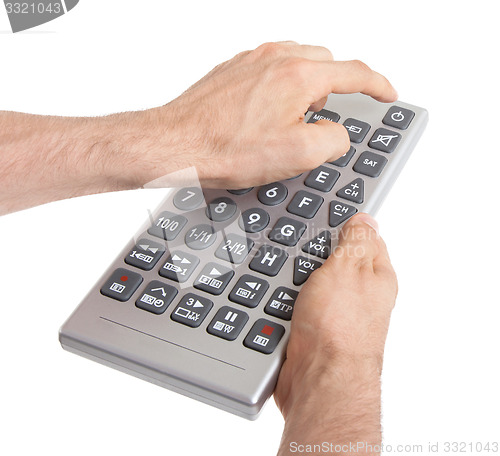 Image of Media conceptual image - Unusual large remote control