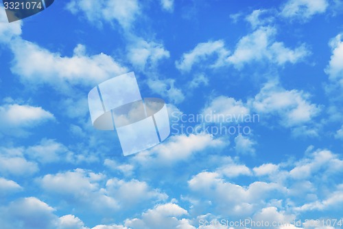 Image of Blue sky with white clouds