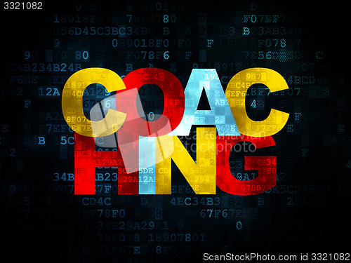 Image of Studying concept: Coaching on Digital background