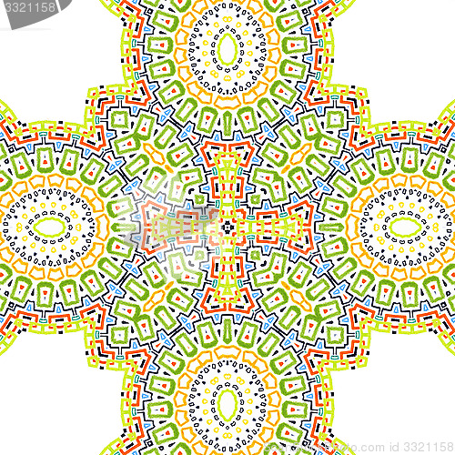 Image of Abstract colorful pattern on white