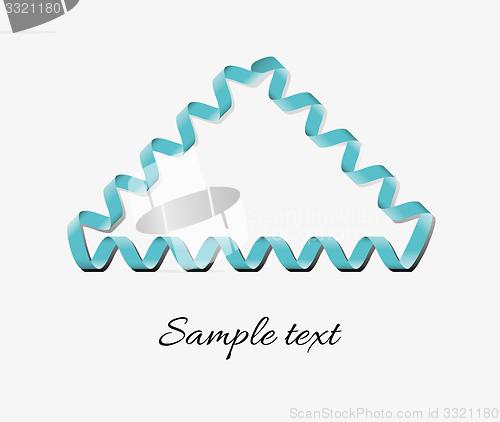 Image of ribbon frame with text