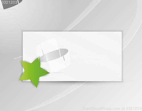 Image of star with blank paper