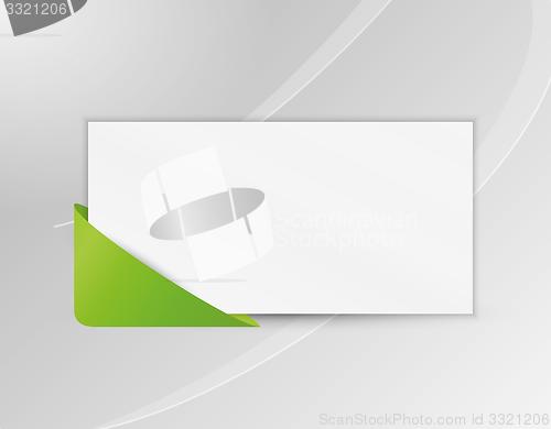 Image of ribbon or bookmark with blank paper