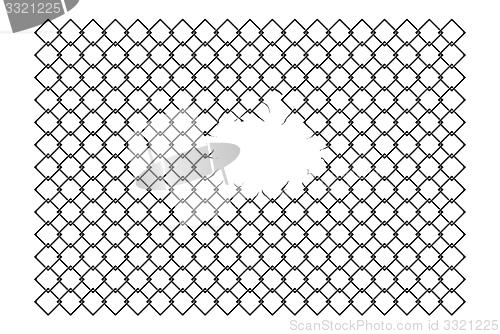 Image of torn fence