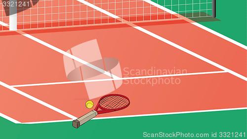 Image of tennis court
