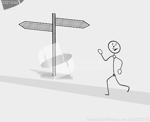 Image of man running on the street