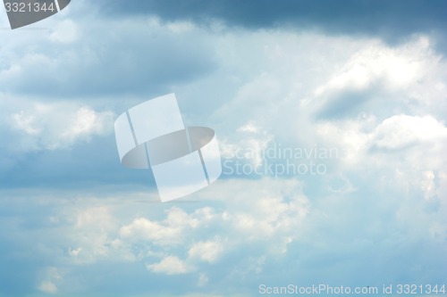 Image of clouds in the blue sky