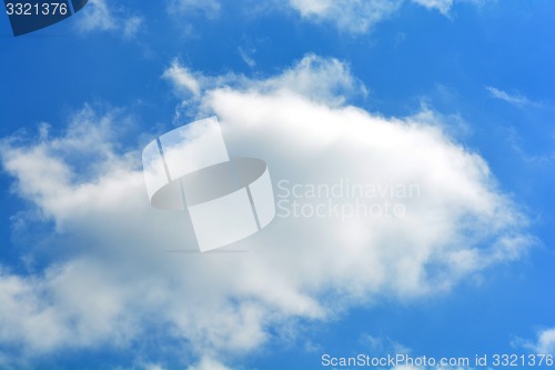 Image of clouds in the blue sky
