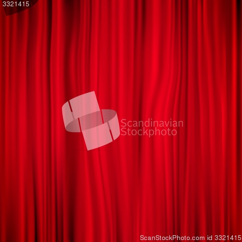 Image of Red curtain. EPS 10