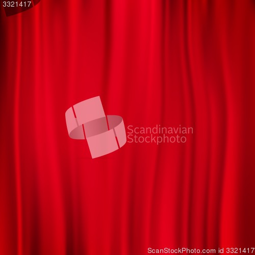 Image of Red curtain background. EPS 10