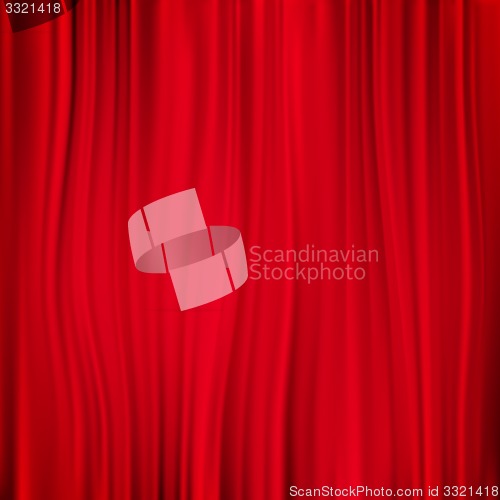 Image of Red curtain background. EPS 10