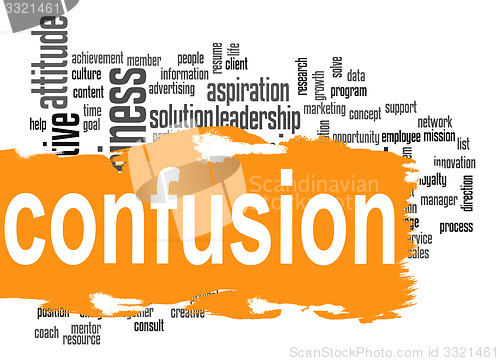Image of Confusion word cloud with yellow banner