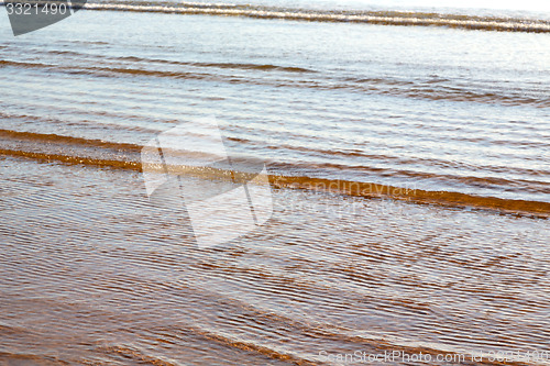 Image of abstract in morocco  sea africa ocean wave and   red