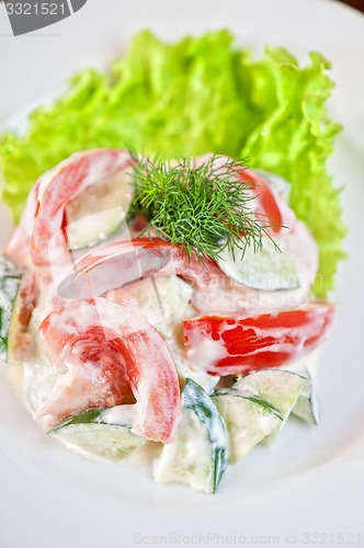 Image of Salad from cucumber tomato